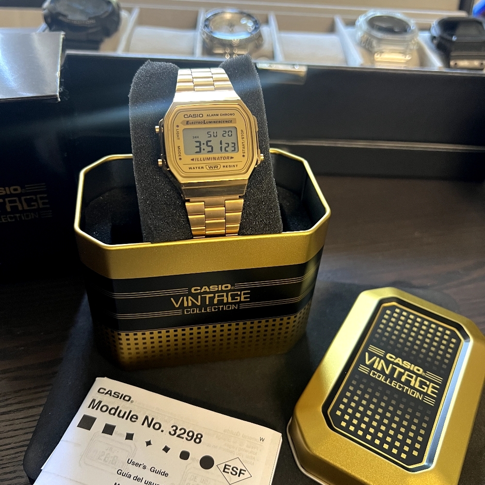 Casio Vintage Gold Digital Watch